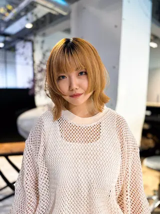 ショート 派手髪デザイン なかむらるか🐬💞のヘアスタイル