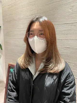 セミロング 🤍tomoka 🤍のヘアスタイル