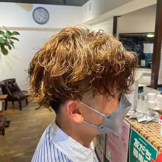 パーマ メンズ アクストスタイル川勝 しずかのヘアスタイル