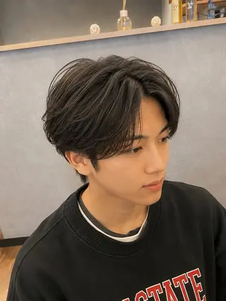 パーマ メンズ 野呂 隼人のヘアスタイル
