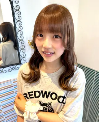 ミディアム カラー ブリーチカラー特化 梅田中崎町/あかりのヘアスタイル