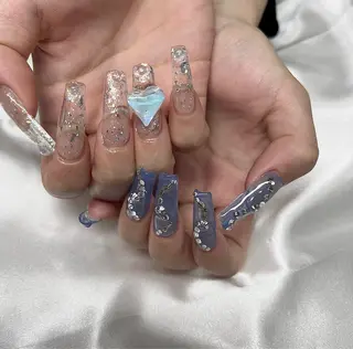 ロング RIKO YUKAのネイルデザイン