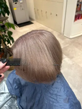 ショート カラー メンズ 縮毛矯正♡透明感 カラー髙田海斗のヘアスタイル
