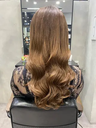 セミロング カラー ヘアアレンジ FAAM Tsuneのヘアスタイル