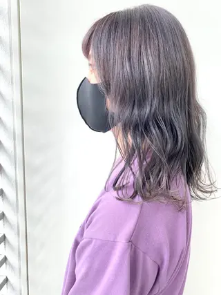 ミディアム カラー ヘアアレンジ Zina福岡天神🪞 髪質改善🪞レイヤーのヘアスタイル
