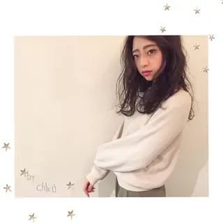 セミロング 市川 千夏のヘアスタイル