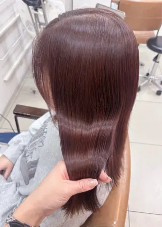 ミディアム カラー 頭皮×髪質改善 透明感カラー💎中村のヘアスタイル