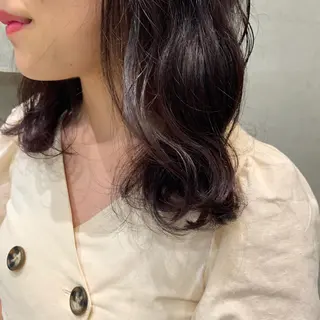 ミディアム カラー 金田 ありさのヘアスタイル