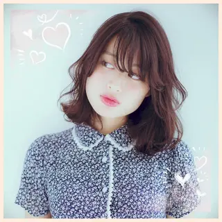 ミディアム カラー 新宿駅近♡個室 ♡関口三都季🌜のヘアスタイル