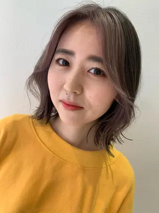 ショート カラー hubhair レイヤー/透明感のヘアスタイル