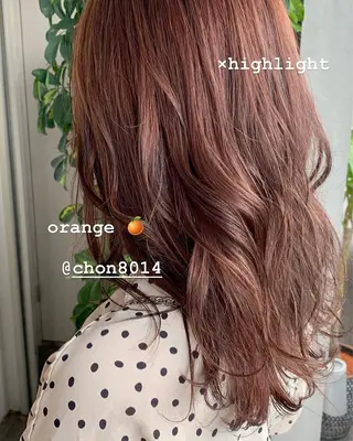 ミディアム カラー 吉原 由菜のヘアスタイル