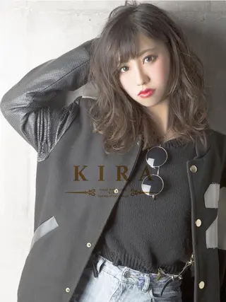 ミディアム 【KIRA 代表】 TATSUYAのヘアスタイル