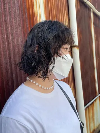 ミディアム パーマ ♡tomo♡ 岐阜レイヤーカットのヘアスタイル