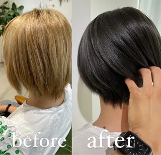 ショート カラー 過去一の柔髪ヘア 🌿einshairのヘアスタイル