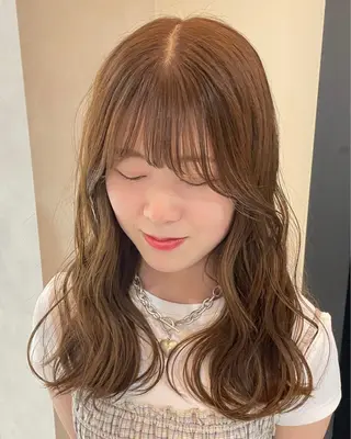 カラー Kaho 心斎橋カラーモデルのヘアスタイル