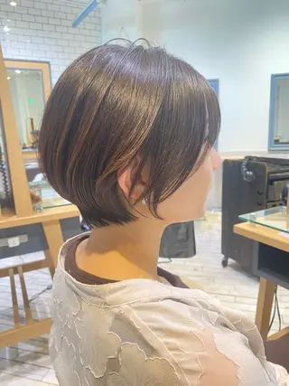 ショート カラー 神奈川大学最寄り白楽 三本松巧のヘアスタイル