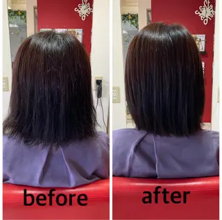 ミディアム 岸本 友子のヘアスタイル