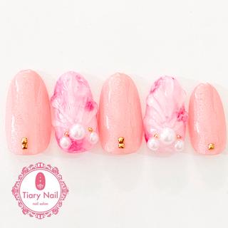 ネイル 💗🪽Tiary Nail🪽💗のネイルデザイン