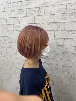 ショート グレージュ達人/赤み 消し/ブリーチ/岩崎のヘアスタイル