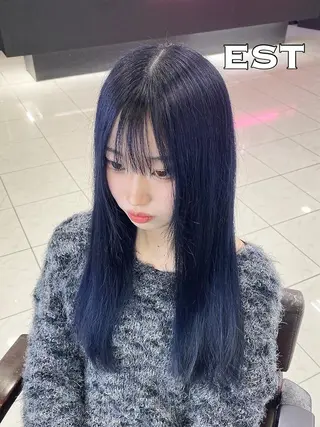 ロング ヘアアレンジ カラー エクステ MORI エクステMARIKAのヘアスタイル