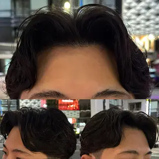 パーマ メンズ 増田 諒大のヘアスタイル