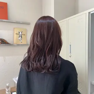 ロング カラー 石川 瑠琉のヘアスタイル