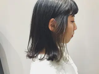 ミディアム カラー くるくるパーマ aikoのヘアスタイル