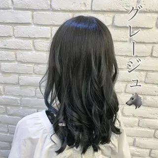 カラー 透明感カラー🌿 グレージュ🐺陽介のヘアスタイル