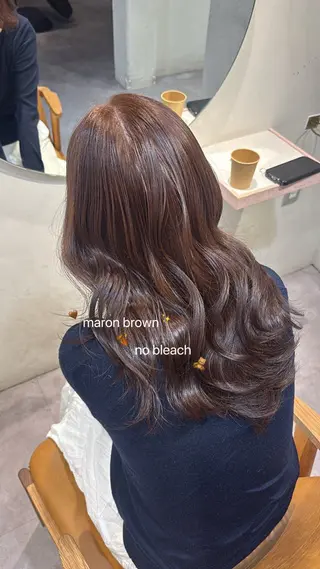 セミロング カラー roka ʜᴀʀᴜᴋᴀのヘアスタイル
