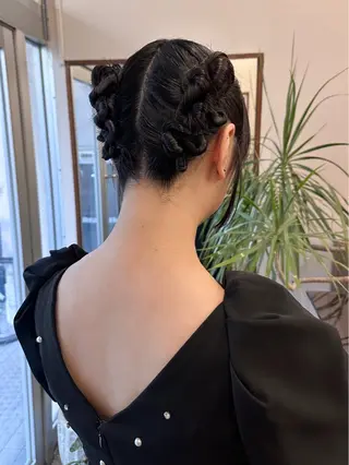 セミロング ヘアアレンジ 🐏nao /レイヤーカット🐏のヘアスタイル