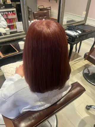 カラー 透明感カラー yuzuna♩のヘアスタイル
