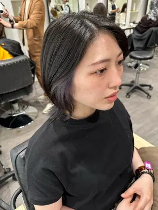 ミディアム カラー 艶髪レイヤー上田 紗也🇰🇷💗のヘアスタイル