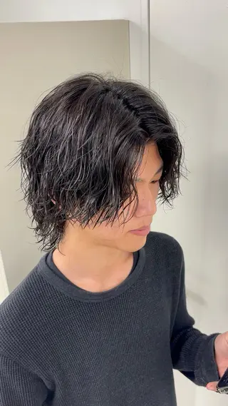 ショート パーマ メンズ 名古屋メンズパーマ /松井生のヘアスタイル