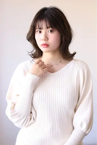ミディアム 植野/新宿 高田馬場のヘアスタイル