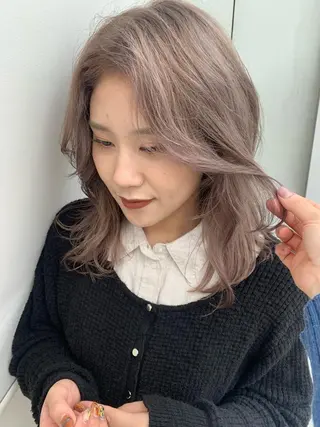 ミディアム カラー minami🪷 暖色カラーのヘアスタイル