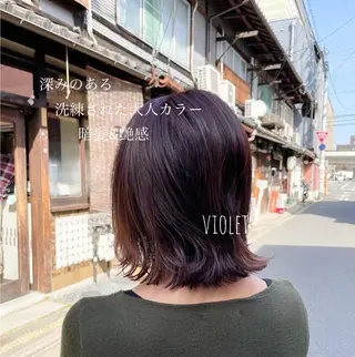 ショート カラー ヘアアレンジ Hikari /京都駅美容室のヘアスタイル