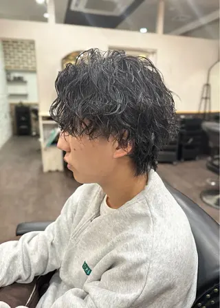 ショート パーマ メンズ 🌿ガクト 🌿艶髪透明感のヘアスタイル