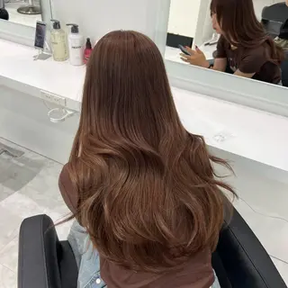 セミロング カラー 🐺韓国風メンズ特化 あさひ🐺のヘアスタイル