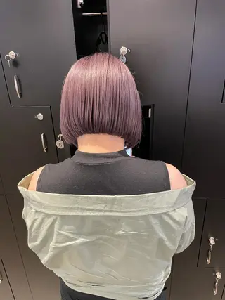 ショート カラー パーマ ヘアアレンジ メンズ キッズ ネイル マツエク・マツパ 🧸ハイトーン🧸 ゆっきー🧸のヘアスタイル