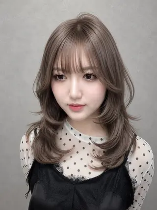 ミディアム maya🇰🇷韓国 レイヤー/顔まわりのヘアスタイル