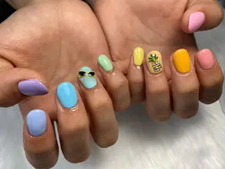ネイル Mana ·͜· ❤︎のネイルデザイン