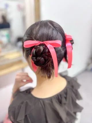ミディアム ヘアアレンジ ⭐︎moe 【ヘアセット🧸】のヘアスタイル