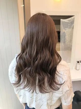 ミディアム カラー パーマ ヘアアレンジ メンズ キッズ ネイル マツエク・マツパ 上品＆韓国風 🥀海心🥀のヘアスタイル