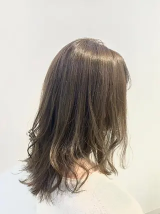 カラー ブリーチしない暖色 カラー🥀杉 優菜のヘアスタイル