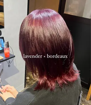 ミディアム カラー 透明感カラー/パーマ 🌀アオノのヘアスタイル