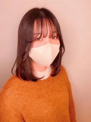 ミディアム unopulir 景山 凌のヘアスタイル