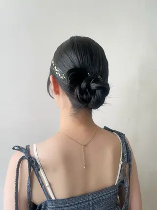 ロング ヘアアレンジ ✨透明感ケアカラー✨ 長野ゆきなのヘアスタイル