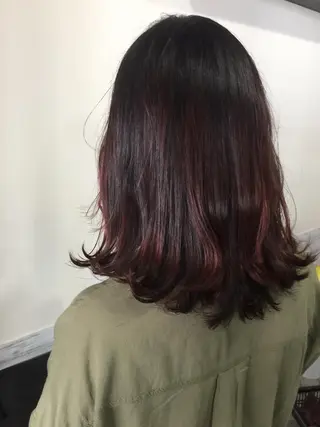 ミディアム カラー オーナースタイリスト 奈須雄紀のヘアスタイル