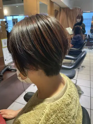 ショート 髪質改善/ 梅田中崎町/宮里のヘアスタイル