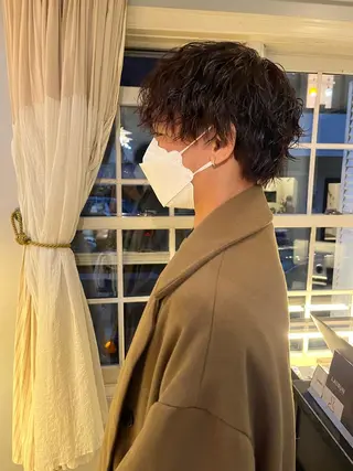 カラー パーマ メンズ eri kinjoのヘアスタイル